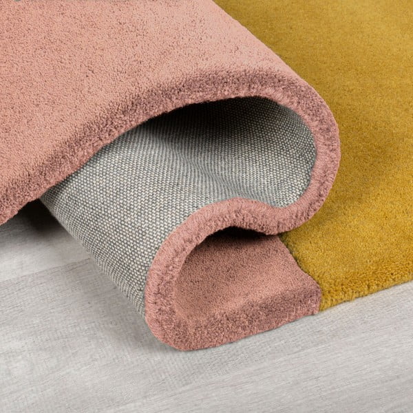 Kék kézi szövésű gyapjú szőnyeg 120x180 cm Lozenge Bright Multi – Flair Rugs-image-3