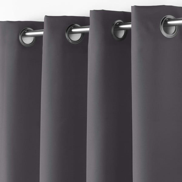 Sötétszürke függöny 140x180 cm Essentiel – douceur d'intérieur-image-1