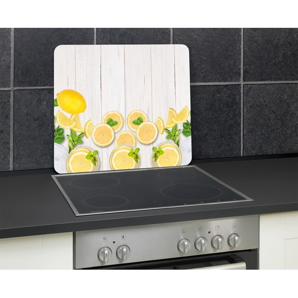 Edzett üveg falvédő tűzhelyhez 50x56 cm Lemons – Wenko-image-3