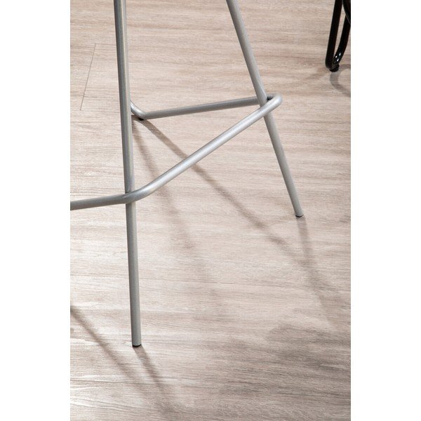 Ezüstszínű-natúr színű szilfa bárszék (ülésmagasság 78 cm) District – Premier Housewares-image-4