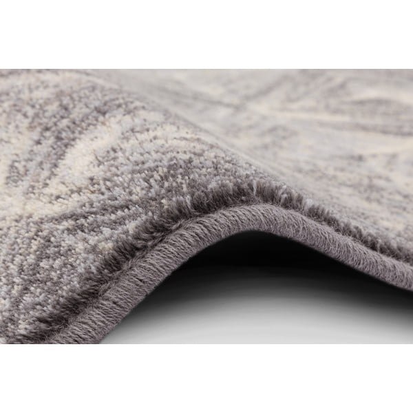 Szürke gyapjú szőnyeg 133x180 cm Moire – Agnella-image-2