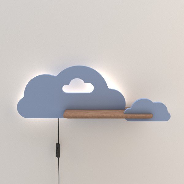 Fehér-kék gyerek lámpa Cloud – Candellux Lighting-image-2
