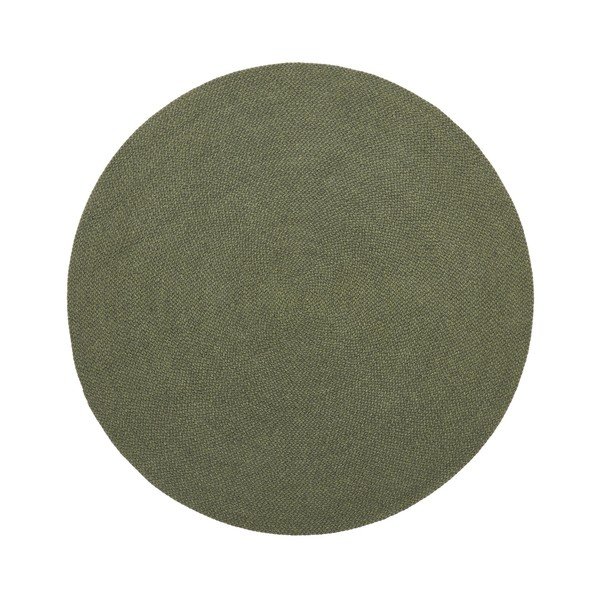 Zöld kerek kültéri-beltéri szőnyeg újrahasznosított szálakból ø 150 cm Despas – Kave Home