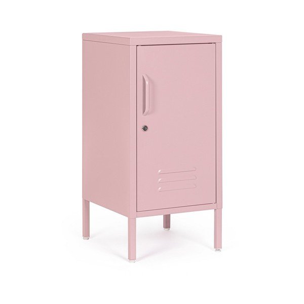 Világos rózsaszín fém zárható szekrény 35x76x40 cm Cambridge – Yes Everyday-image-2