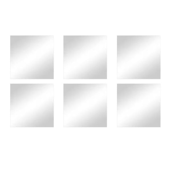 Fali tükör szett 6 db-os 10x10 cm – MSV