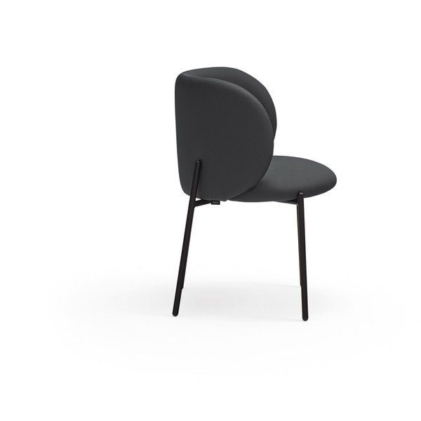 Fekete kárpitozott étkezőfotel szett 2 db-os Mogi – Teulat-image-3