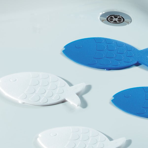Gyerek csúszásgátló alátét szett fürdőkádba 5 db-os 16x10,5 cm Globefish – Spirella-image-1