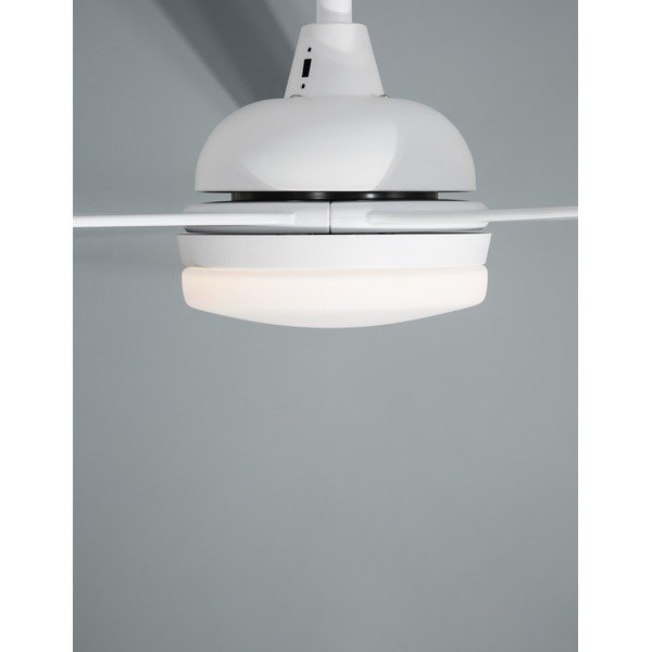 Matt fehér fém LED mennyezeti lámpa üveg búrával Flow – Nova Luce-image-3