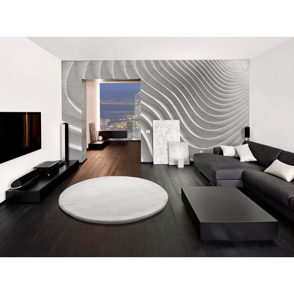 Fox Liso fehér szőnyeg, ø 120 cm - Universal-image-1