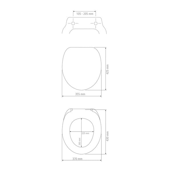WC-ülőke automatikus záródással 37 x 43 cm Rustic – Wenko-image-3