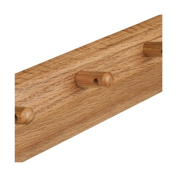 Natúr színű tölgyfa fali fogas 50 cm Barco – House Nordic-image-4