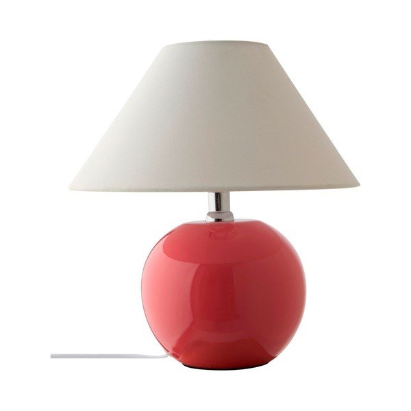 Rózsaszín-krémszínű kerámia asztali lámpa (magasság 29 cm) Karamell – Jotex