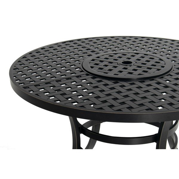 Alumínium kerek kerti étkezőasztal ø 120 cm Rosario – Hartman-image-3