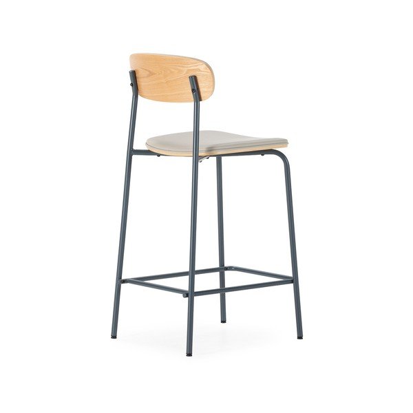 Bézs kárpitozott bárszék szett 2 db-os (ülésmagasság 65,5 cm) Saula – Marckeric-image-4