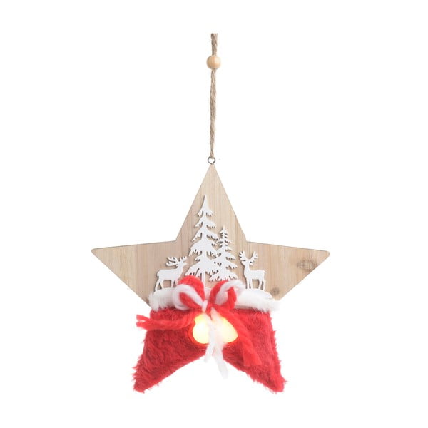 Olivia csillag formájú, világító kerámia karácsonyi dekoráció - InArt