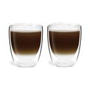 Üveg duplafalú bögre szett lattéhoz  2 db-os 320 ml Amo – Vialli Design