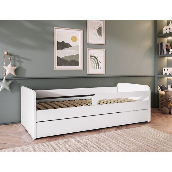 Fehér gyerekágy ágyráccsal 80x200 cm Duuli – ELTAP-image-1