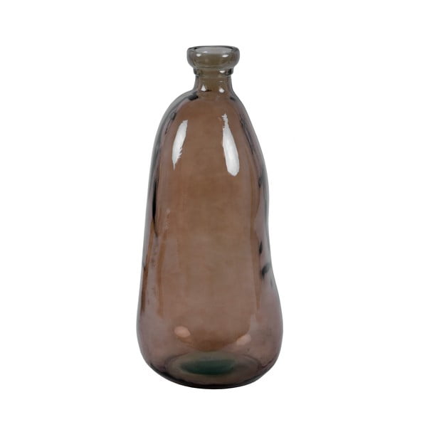 Simplicity barna újrahasznosított üveg váza, magasság 51 cm - Ego Dekor