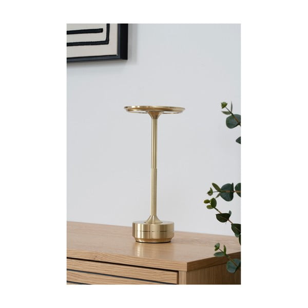 Sárgaréz színű LED asztali lámpa (magasság 28,5 cm) Lyneham – House Nordic-image-1