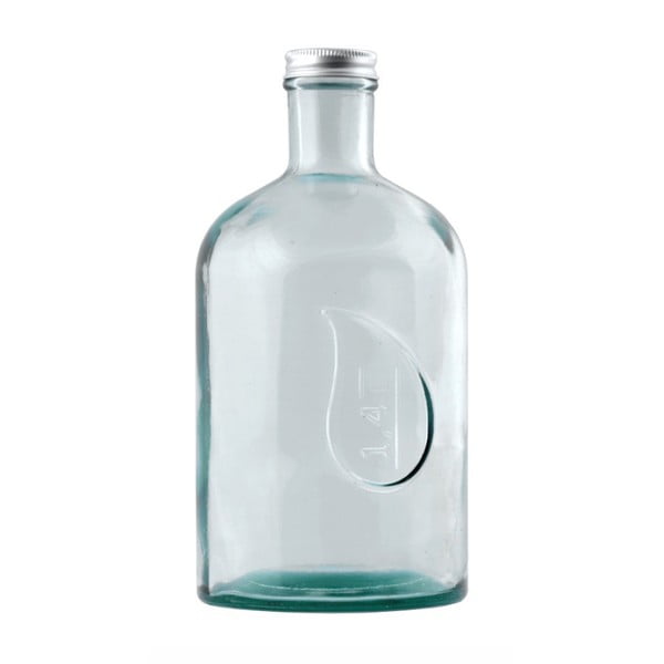 Üvegpalack újrahasznosított üvegből, 1,4 l - Ego Dekor