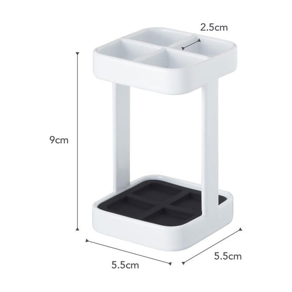 Tower Slim fehér fogkefetartó - YAMAZAKI-image-3