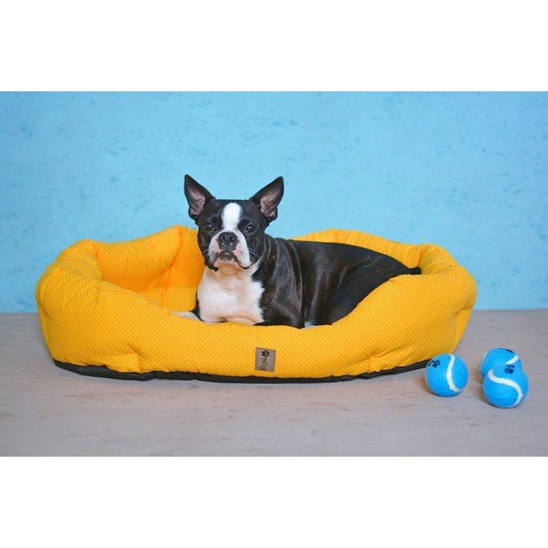 Sárga pamut fekhely 75x60 cm Sunny - Petsy-image-4