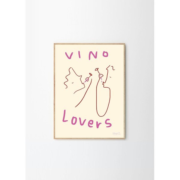 Poszter 50x70 cm Vino Lovers – Ruby Hughes – The Poster Club-image-4