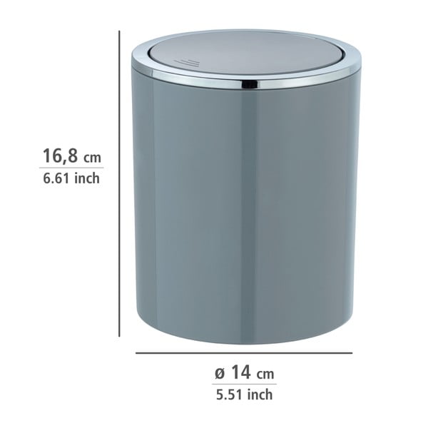 Inca szürke szemetes, 2 l - Wenko-image-2