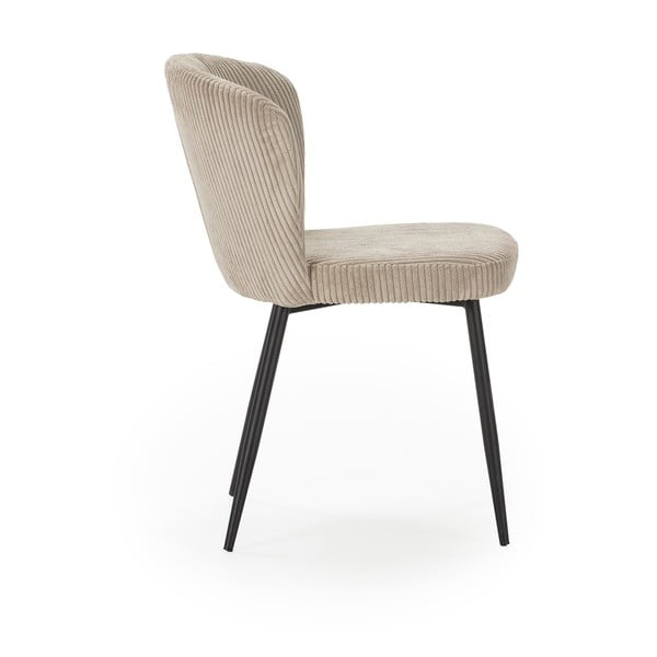Bézs kordbársony étkezőszék szett 4 db-os Megan – Marckeric-image-3