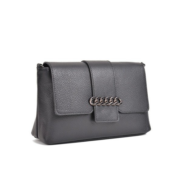 Baso fekete bőr kézitáska - Mangotti Bags-image-1