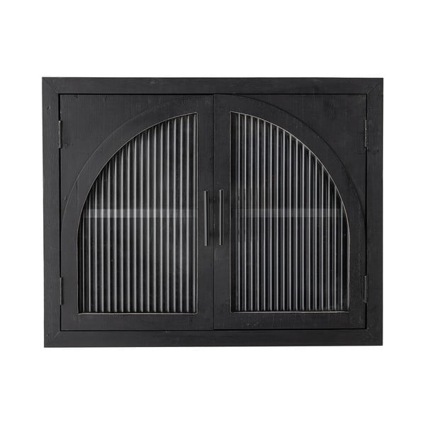 Fekete jegenyefenyő függő tálalószekrény 62x49x23 cm Lario – Bloomingville