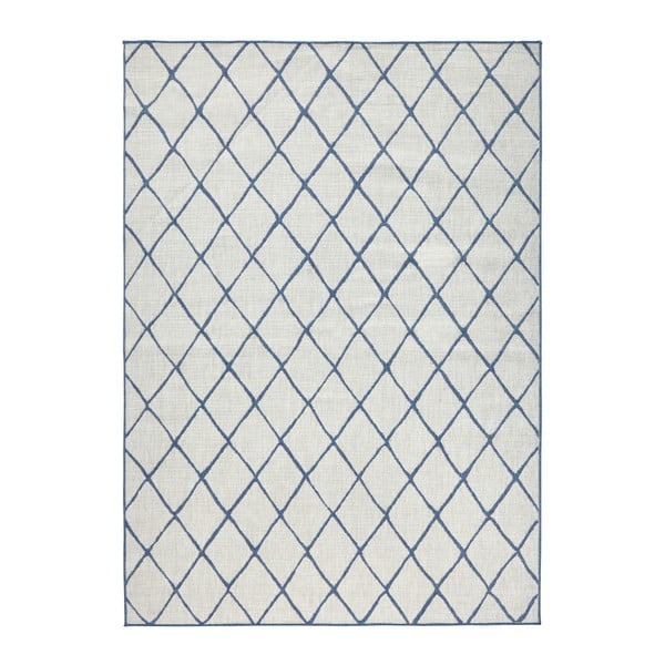 Malaga kék-krémszínű kültéri szőnyeg, 160 x 230 cm - NORTHRUGS