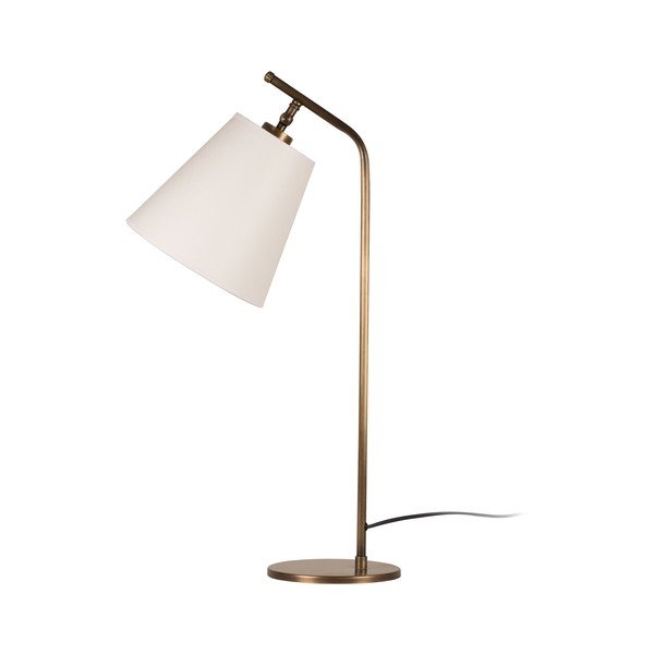 Decor Don aranyszínű asztali lámpa fehér búrával - Homemania-image-1