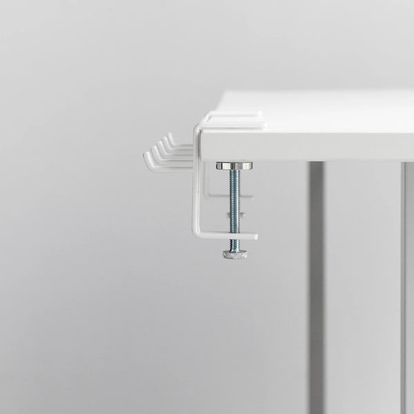 Matt fehér állítható acél akasztó Tower – YAMAZAKI-image-4