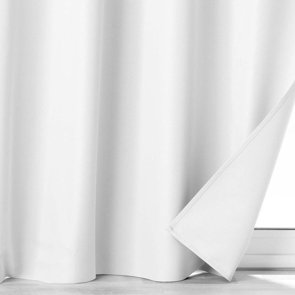 Világosszürke mikroszálas sötétítő függöny 140x260 cm Obscure – douceur d'intérieur-image-3