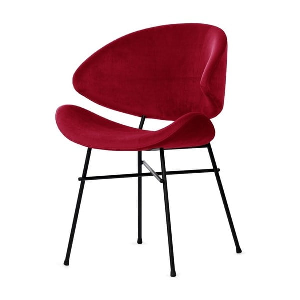 Cheri piros szék fekete lábakkal - Iker