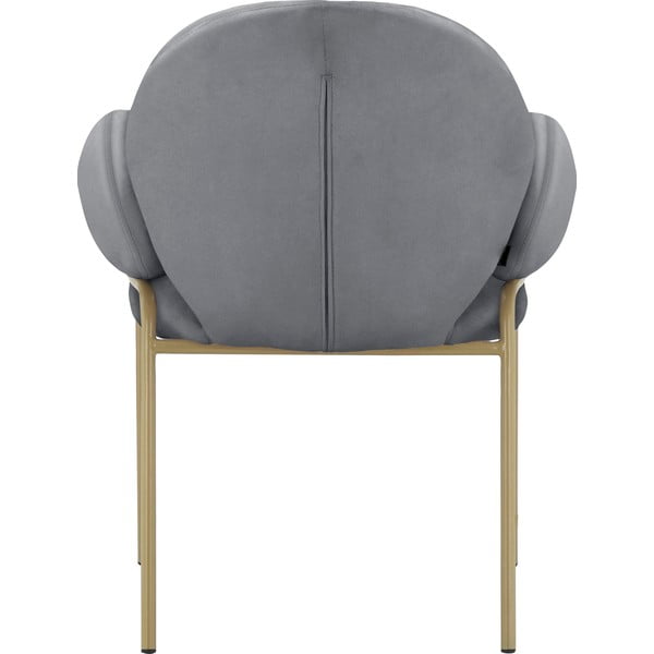 Szürke kárpitozott karfás étkezőfotel szett 2 db-os Iwama – Støraa-image-4