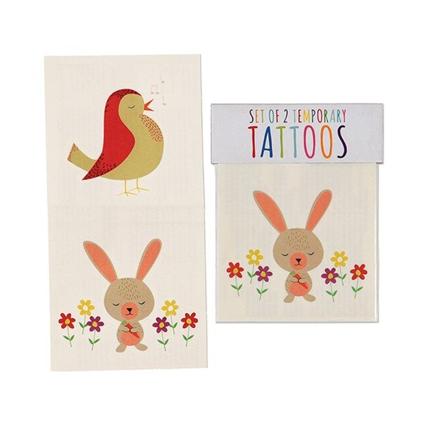 Bunny And Bird lemosható tetoválás szett, 2 db- Rex London-image-1