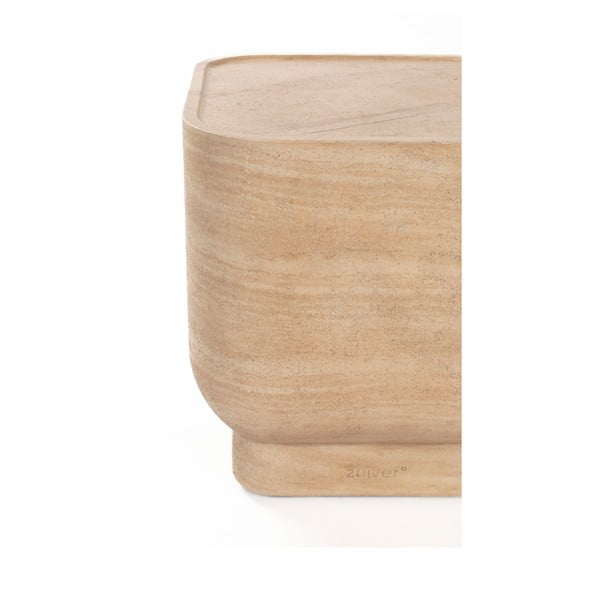 Tárolóasztal kő dekorral ø 45 cm Noble – Zuiver-image-4