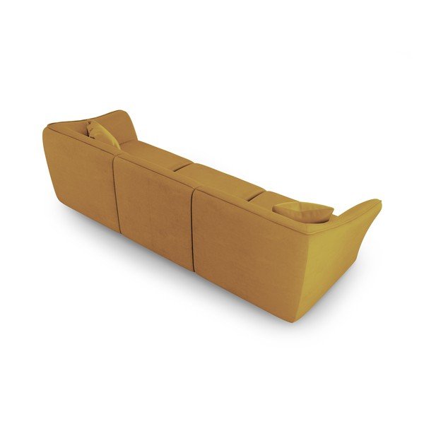 Mustársárga buklé kanapé 292 cm Tokyo – Cosmopolitan Design-image-2