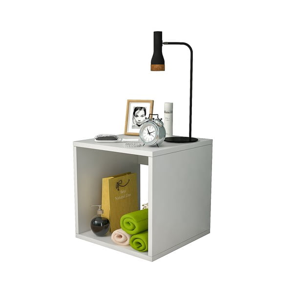 Fehér éjjeliszekrény Biga – Gauge Concept-image-2