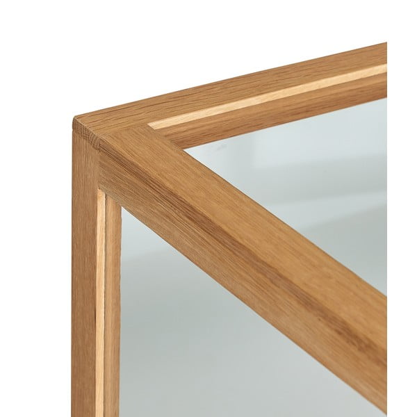 Natúr színű tálalószekrény tölgyfa dekorral 80x88x42 cm Poetic – Hübsch-image-4