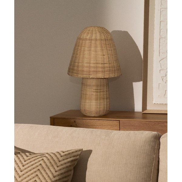 Natúr színű rattan asztali lámpa (magasság 65 cm) Neuda – Kave Home-image-3