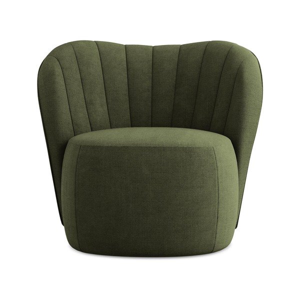 Zöld zsenília fotel Keloa – Makamii-image-1