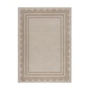 Natúr színű kézi szövésű gyapjú szőnyeg 160x230 cm Lois Scallop – Flair Rugs