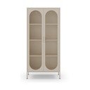 Krémszínű fém szekrény 80x170x40 cm Diora – Marckeric
