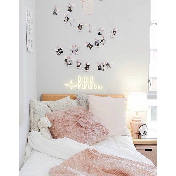 Shhh sárga világító fali dekoráció, 40 x 16 cm - Candy Shock-image-1