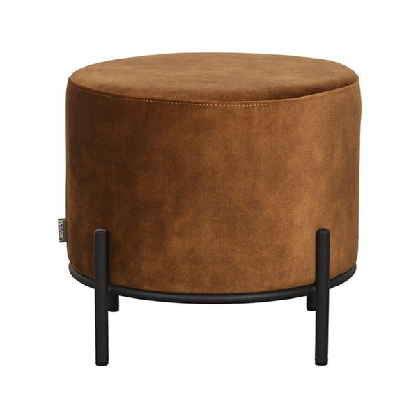Barna bársony puff Troy – LABEL51-image-3