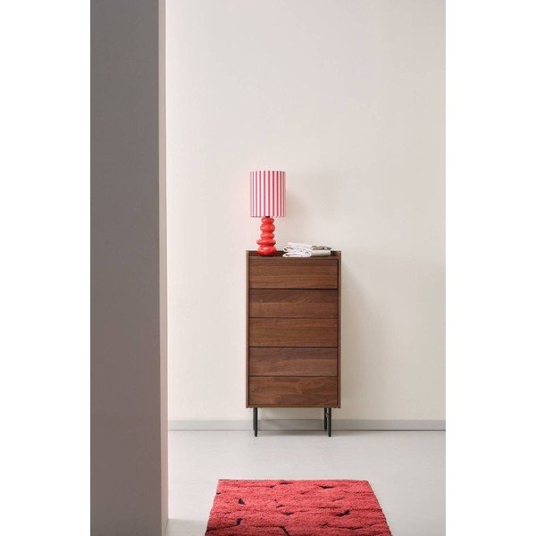 Sötét natúr színű komód diófa dekorral 60x118,5x45 cm Örgryte – Jotex-image-1
