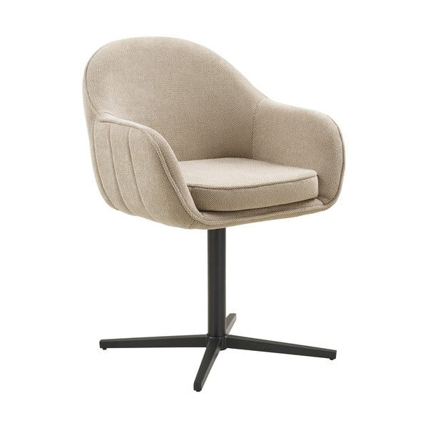 Világosszürke kárpitozott karfás étkezőfotel szett 2 db-os Tamera – House Nordic